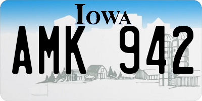 IA license plate AMK942