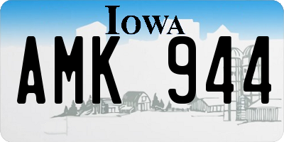 IA license plate AMK944