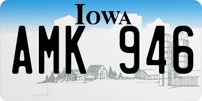 IA license plate AMK946