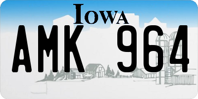 IA license plate AMK964