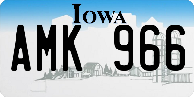 IA license plate AMK966