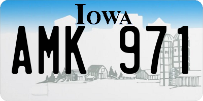 IA license plate AMK971