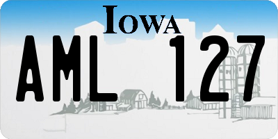 IA license plate AML127