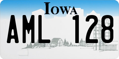 IA license plate AML128