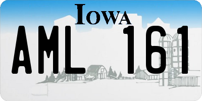 IA license plate AML161
