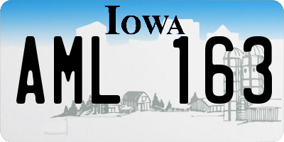 IA license plate AML163