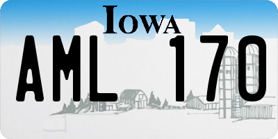 IA license plate AML170