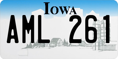 IA license plate AML261