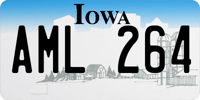 IA license plate AML264