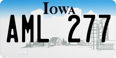 IA license plate AML277