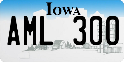 IA license plate AML300