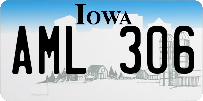 IA license plate AML306