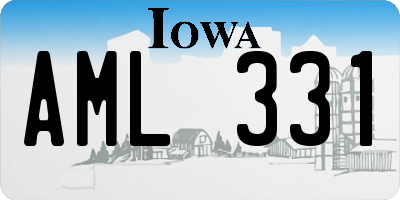 IA license plate AML331