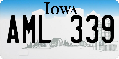 IA license plate AML339