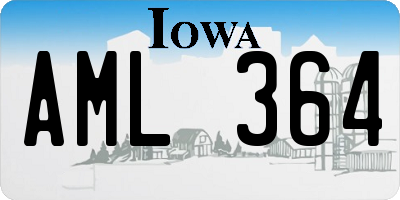 IA license plate AML364