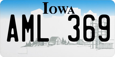 IA license plate AML369