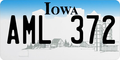 IA license plate AML372