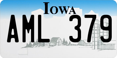 IA license plate AML379