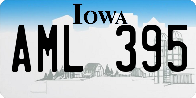 IA license plate AML395
