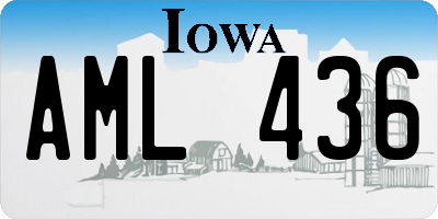 IA license plate AML436