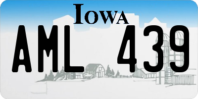 IA license plate AML439