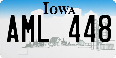 IA license plate AML448