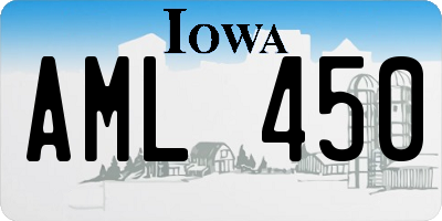 IA license plate AML450
