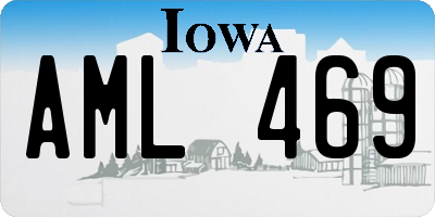 IA license plate AML469