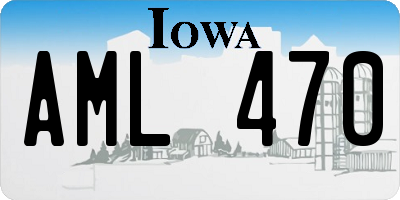 IA license plate AML470