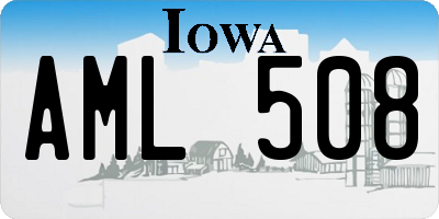 IA license plate AML508