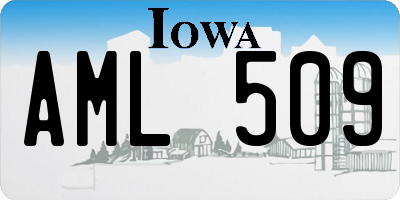 IA license plate AML509