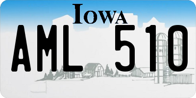 IA license plate AML510