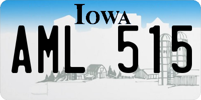 IA license plate AML515