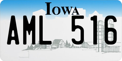 IA license plate AML516