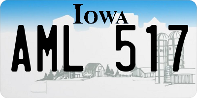 IA license plate AML517