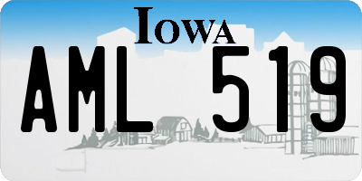 IA license plate AML519