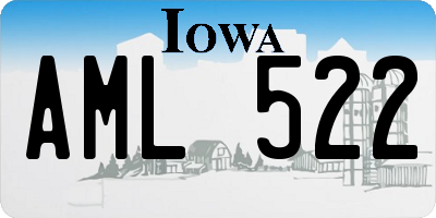 IA license plate AML522