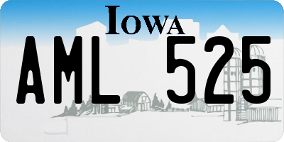 IA license plate AML525