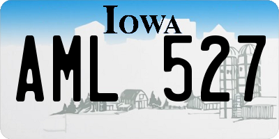 IA license plate AML527