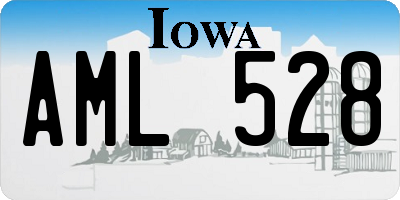 IA license plate AML528
