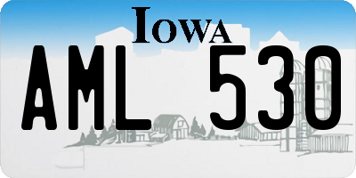 IA license plate AML530