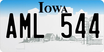 IA license plate AML544