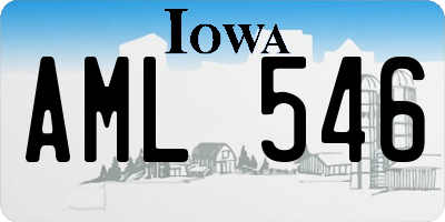 IA license plate AML546