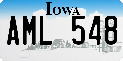 IA license plate AML548