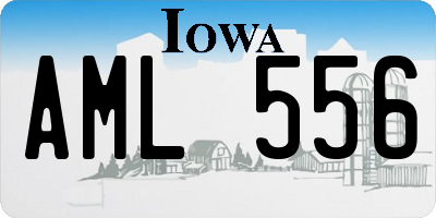 IA license plate AML556