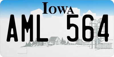 IA license plate AML564