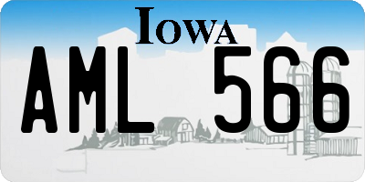 IA license plate AML566