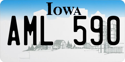 IA license plate AML590