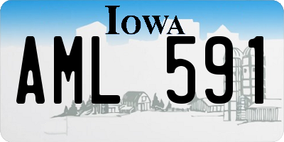 IA license plate AML591