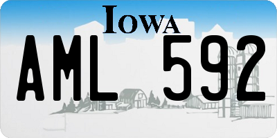 IA license plate AML592
